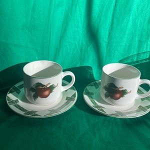 Citation The Cades Cove Collection 2 Cups Saucers Mugs